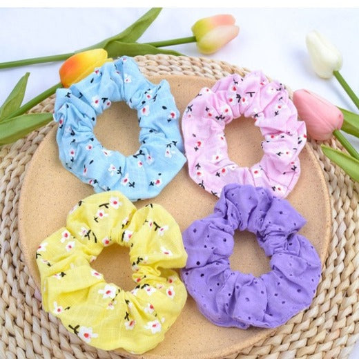 Stylish and Sustainable Korean-designed Bamboo Cotton Scrunchie